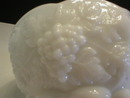 Pretty Westmoreland Milk Glass Grape Pattern Cocktail Fruit Bowl