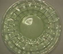 Green Block Optic Dessert Sherbert Plate