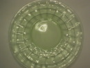 Green Block Optic Dessert Sherbert Plate