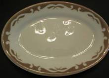 Jackson China Clifton Gray Pattern Restaurant Oval Side Dish
