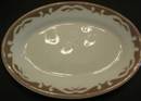 Jackson China Clifton Gray Pattern Restaurant Oval Side Dish