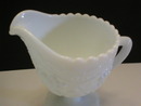 Imperial Milk Glass Grape Pattern Footed Creamer