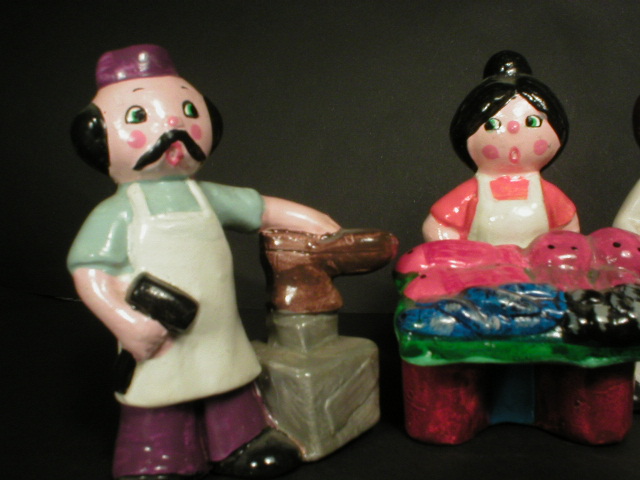 Adorable Set of Enesco People - Occupational Figurines
