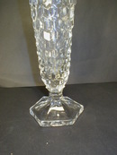 Fostoria American Pattern Flared Hexagonal Footed Bud Vase