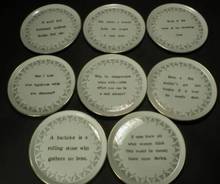 Very Cool Set of Eight Sayings Coasters