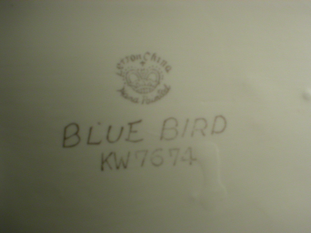 Hand Painted Lefton Blue Birds Figurine
