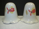 Hall China Jewel Tea Autumn Leaf Salt and Pepper Shakers