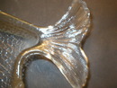 Really Nice Figural Glass Fish Bone Dish