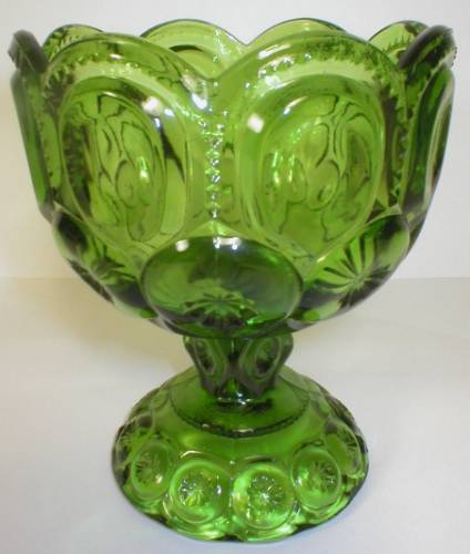 Nice Green Moon and Star Footed Jelly Compote