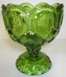 Nice Green Moon and Star Footed Jelly Compote