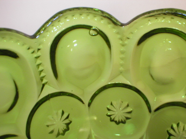 Nice Green Moon and Star Footed Jelly Compote