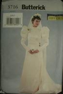 Historical Wedding Dress Pattern - Butterick 3716