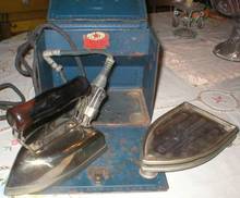 1921 Sunbeam Electric Iron w/ Steel Box