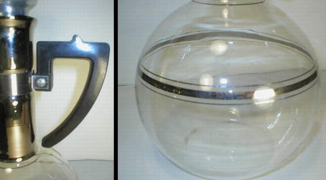 1949 Inland Blown Glass Carafe Bakelite Handle