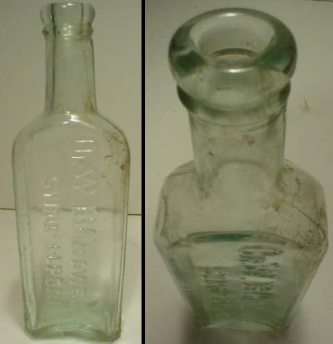 Very Light Blue Dr. W. B. Caldwell's Syrup Pepsin Bottle