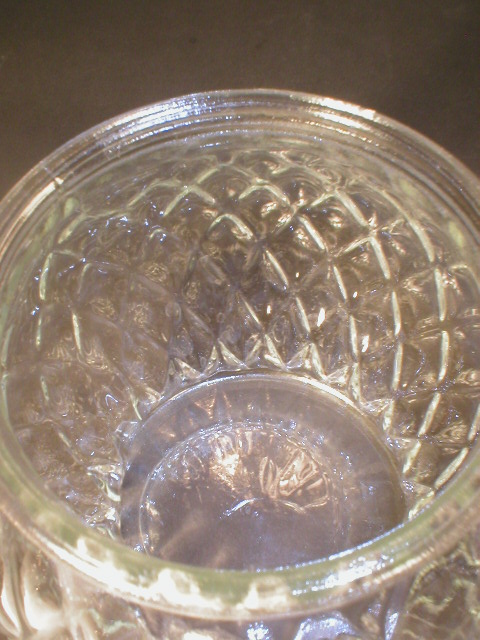 Very Nice Diamond Pattern Apothecary Jar