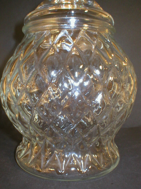 Very Nice Diamond Pattern Apothecary Jar