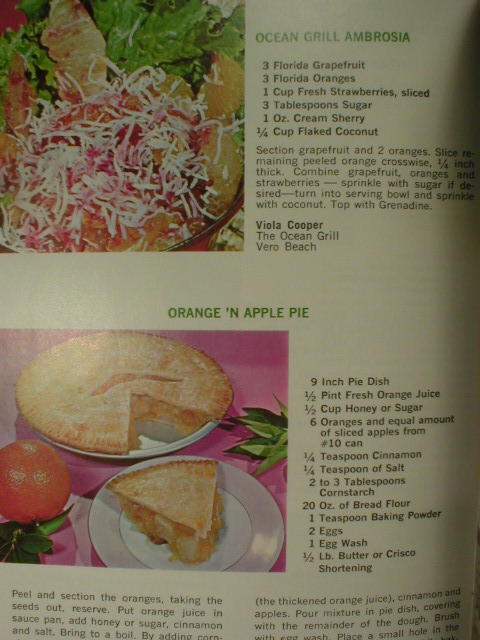 1960's Famous Florida Chef's Favorite Citrus Recipes Book