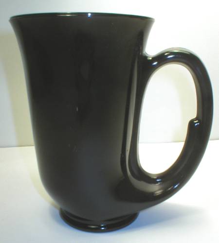Nice Black Amethyst Glass Bugle Mug