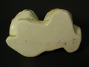 Hull Pottery Yellow and White Cat Figural Toothbrush Holder