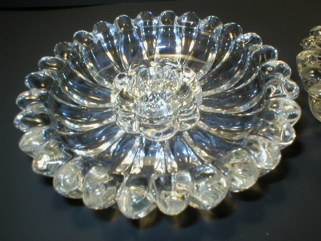 Hazel Atlas Glass Glass Daisy No. 487 Candle Holder Pair