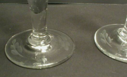 Set of Four Pretty Cut Glass Cordials