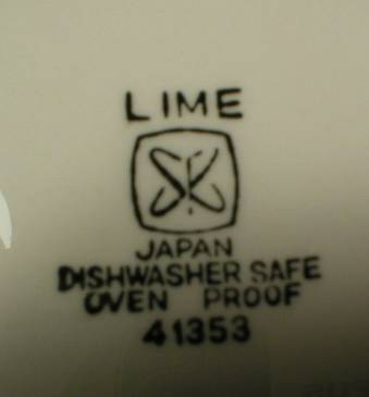 Retro Japan Lime Two Tone Lime Green Saucer