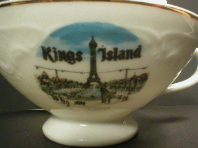 Kings Island Amusement Park Souvenir Teacup & Saucer