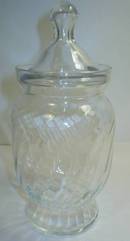 Nice Swirl Optic Apothecary Candy Jar