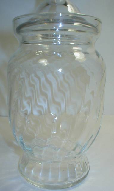 Nice Swirl Optic Apothecary Candy Jar