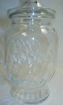 Nice Swirl Optic Apothecary Candy Jar