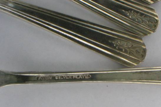 Set of Five IS Avon Silverplate Seafood Forks - Pattern #1940