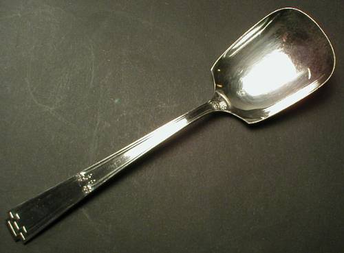 Yourex Silver Seal Lady Frances Pattern Sugar Spoon