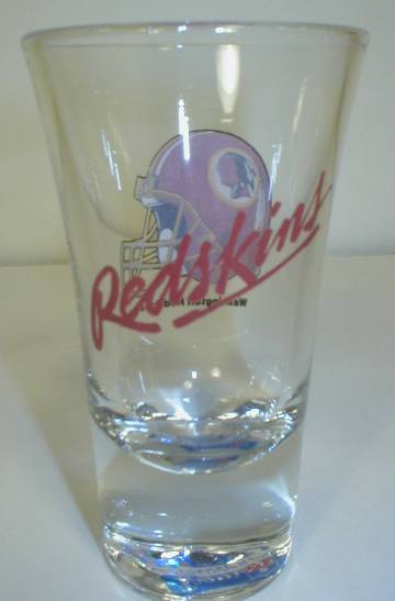 Washington Redskins Tall Flared Shot Glass