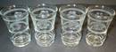 Set of Four Pretty Cut Glass Cordial Shot Glasses