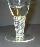 Pretty Rose Cut Glass Twisted Stem Bud Vase