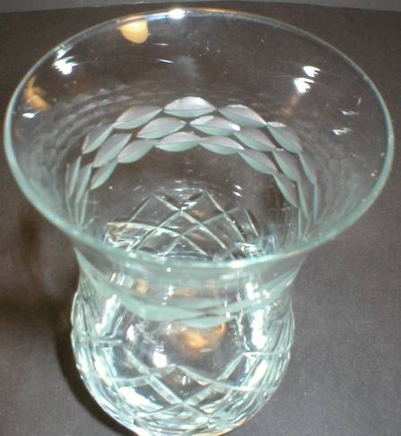 Pretty Little Cut Glass Posey Vase
