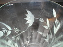 Pretty Rib Optic Cut Flowers Footed Ice Tea Glass