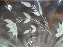 Pretty Rib Optic Cut Flowers Footed Ice Tea Glass