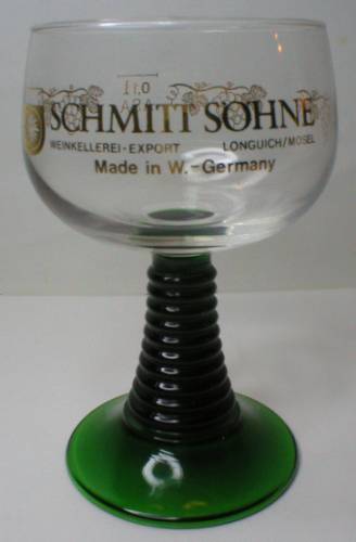 Schmitt Sohne Green Stem Glass Roemer