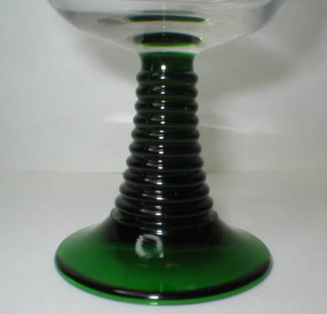 Schmitt Sohne Green Stem Glass Roemer
