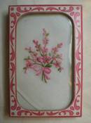 Sweet Vintage Embroidered Posies Handkerchief in Original Box