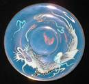 Geisha Moriage Dragonware Saucer - Blue Lustre