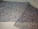 Vintage Blue & Lavender Roses Sheer Scarf