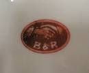 Very Nice B&R Logo Advertising Ashtray