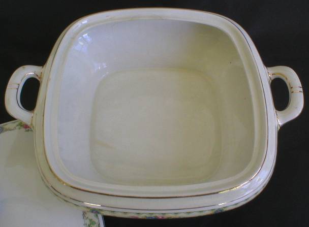 Gorgeous Crooksville China Square Covered Cassarole