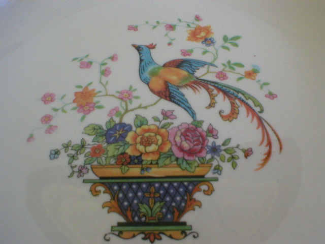 Salem China Bird of Paradise & Basket of Flowers - Round Serving Bowl