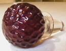Ruby Red Glass Strawberry Decanter Stopper