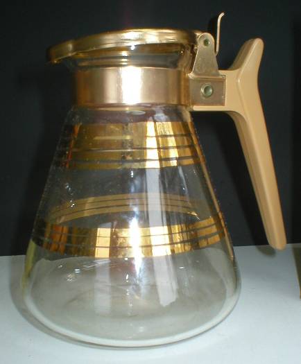 Vintage 1950's 2 Cup Pot-O-Gold Server - Inland Glass