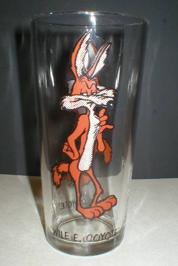 Wile E. Coyote 1973 Pepsi Character Glass